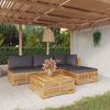 vidaXL 5 Piece Garden Lounge Set with Cushions Solid Wood Teak