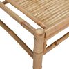 vidaXL 2 Piece Garden Lounge Set with Cream White Cushions Bamboo