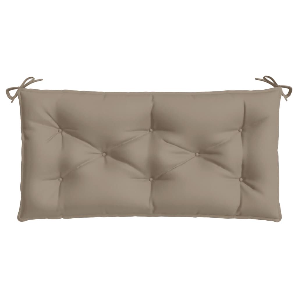 vidaXL Garden Bench Cushions 2 pcs Taupe 100x50x7 cm Oxford Fabric