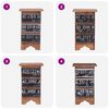 vidaXL Bedside Cabinet 30x30x51 cm Solid Mahogany Wood