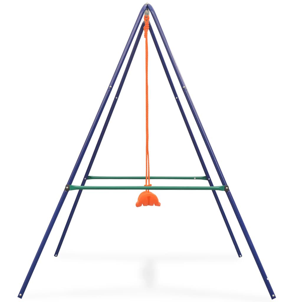 vidaXL 2-in-1 Single Swing and Toddler Swing Orange