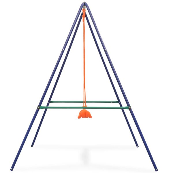 vidaXL 2-in-1 Single Swing and Toddler Swing Orange