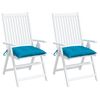 vidaXL Pallet Cushions 2pcs Light Blue 50x50x7 cm Oxford Fabric