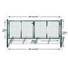 vidaXL Garden Mesh Gate Fence Door Wall Grille 306x75 cm