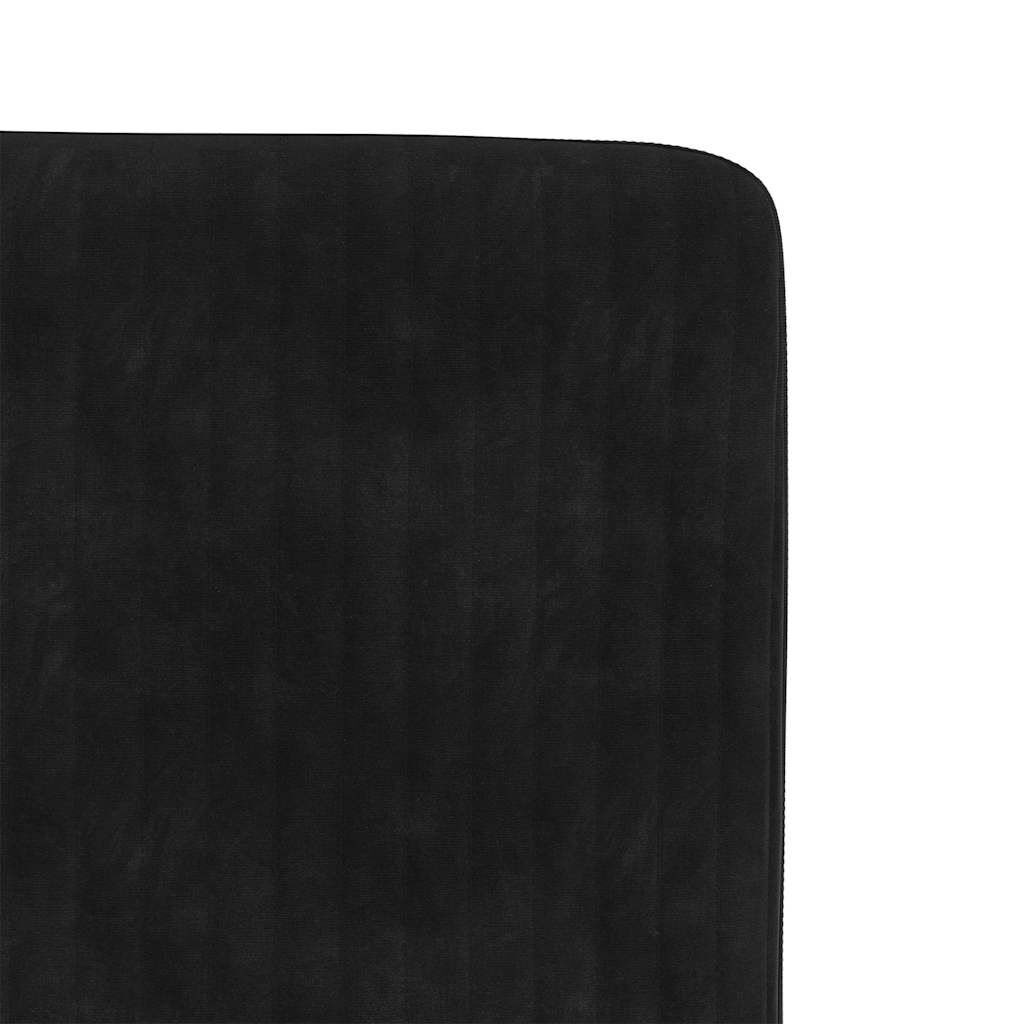 vidaXL Dining Chairs 2 pcs Black Velvet