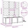 vidaXL Garden Brown 120 x 40 x 142 cm Steel
