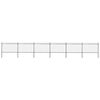 vidaXL Garden Fence with Spear Top Steel 1070x120 cm Black