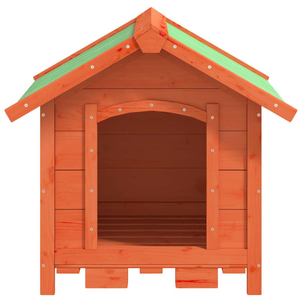 vidaXL Dog Kennel Brown 65x65x61.5 cm Solid Wood Pine