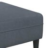 vidaXL Sofa with Cushion 3 pcs Dark Grey Velvet