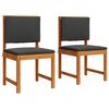 vidaXL Garden Chair 2 pcs Brown 50 x 50 x 91cm Solid Acacia wood
