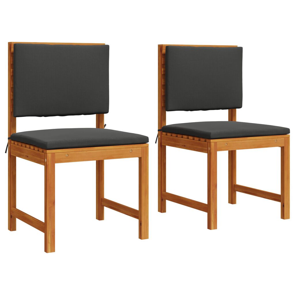 vidaXL Garden Chair 2 pcs Brown 50 x 50 x 91cm Solid Acacia wood