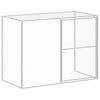 vidaXL Dog House with Run Anthracite 214x1273x181 cm Galvanised Steel