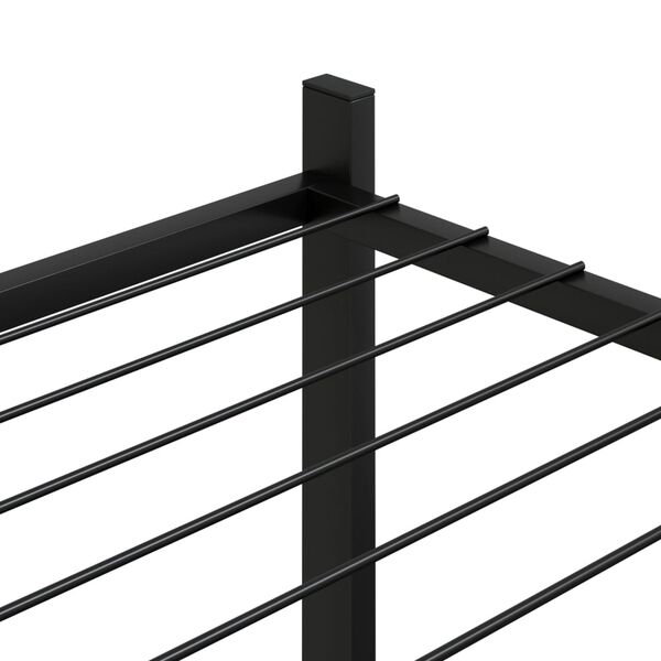 vidaXL Flower Stand 83x25x60 cm Black Iron