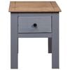 vidaXL Bedside Cabinet Grey 46x40x57 cm Pine Panama Range
