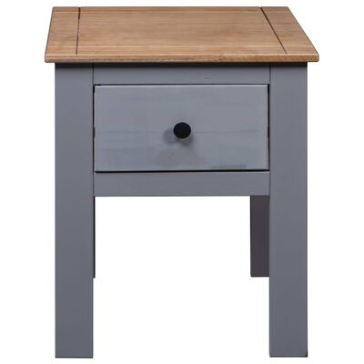 vidaXL Bedside Cabinet Grey 46x40x57 cm Pine Panama Range