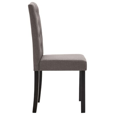 vidaXL Dining Chairs 4 pcs Taupe Fabric