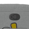 vidaXL Massage Recliner Chair Light Grey Fabric