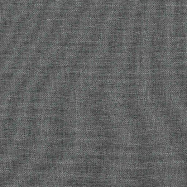vidaXL Bed Frame without Mattress Dark Grey King Fabric