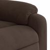 vidaXL Stand up Massage Recliner Chair Brown Microfibre Fabric