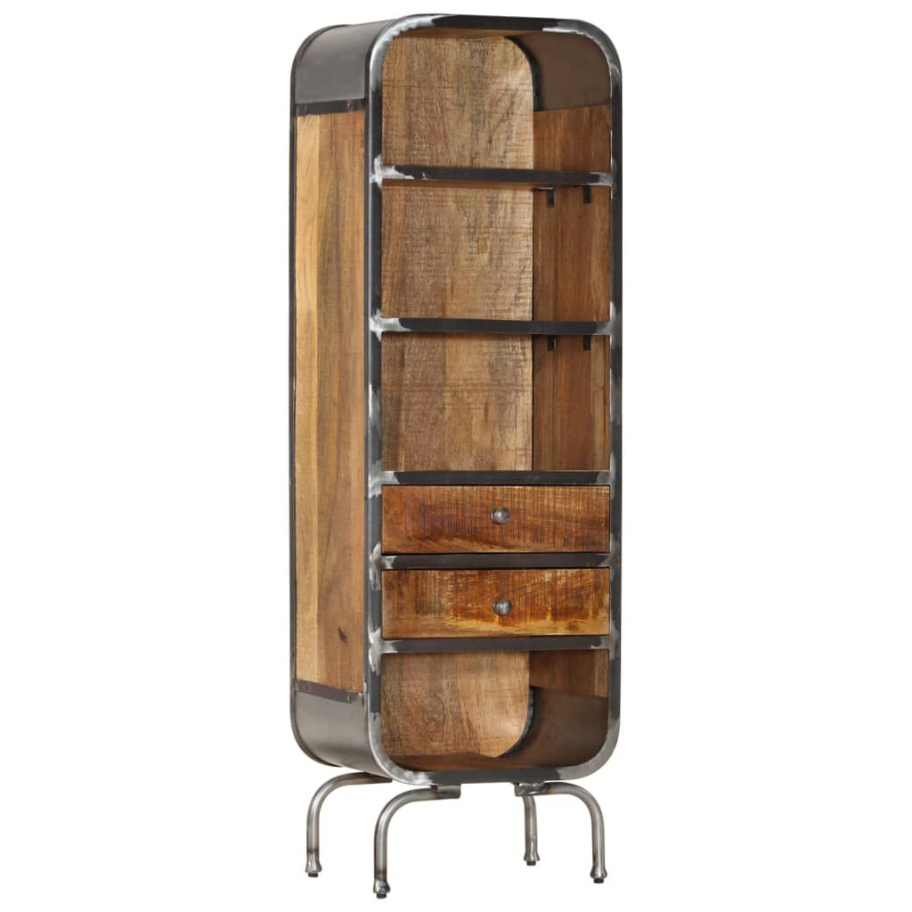 vidaXL Highboard 40x30x126 cm Solid Wood Mango