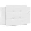 vidaXL Bed Frame with LED without Mattress "Zadar" White 100x203 cm