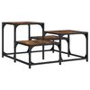 vidaXL Coffee Table Smoked Oak 68x68x40 cm Engineered Wood