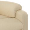 vidaXL Electric Stand up Massage Recliner Chair Cream Fabric