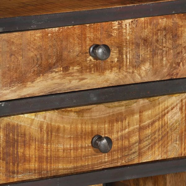 vidaXL Highboard 40x30x126 cm Solid Wood Mango