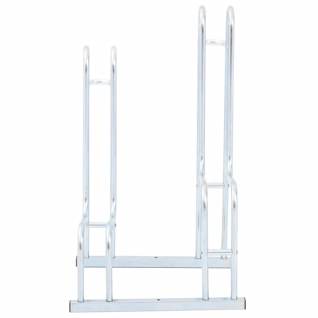 vidaXL Bicycle Stand for 2 Bikes Floor Freestanding Galvanised Steel