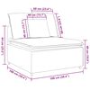 vidaXL Modular Sofa Centre Module with Cushions Dark Grey 100 cm