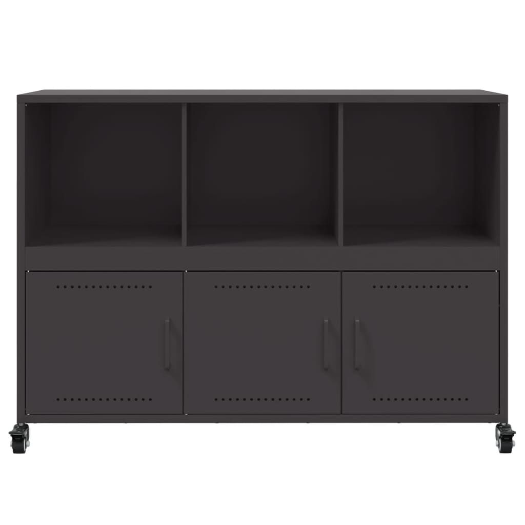 vidaXL Sideboard Black 100.5x39x72 cm Steel