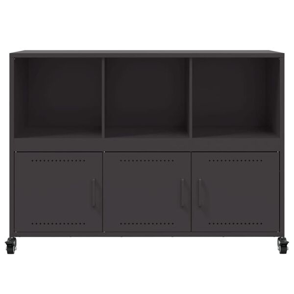 vidaXL Sideboard Black 100.5x39x72 cm Steel