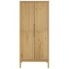 vidaXL Wardrobe FLORO Wax Brown 77x53x171 cm Solid Wood Pine