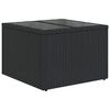 vidaXL 8 Piece Garden Sofa Set with Cushions Black Poly Rattan