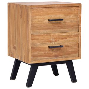 vidaXL Bedside Cabinet 40x35x55 cm Solid Teak