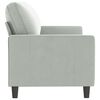 vidaXL 3-Seater Sofa Light Grey 180 cm Velvet