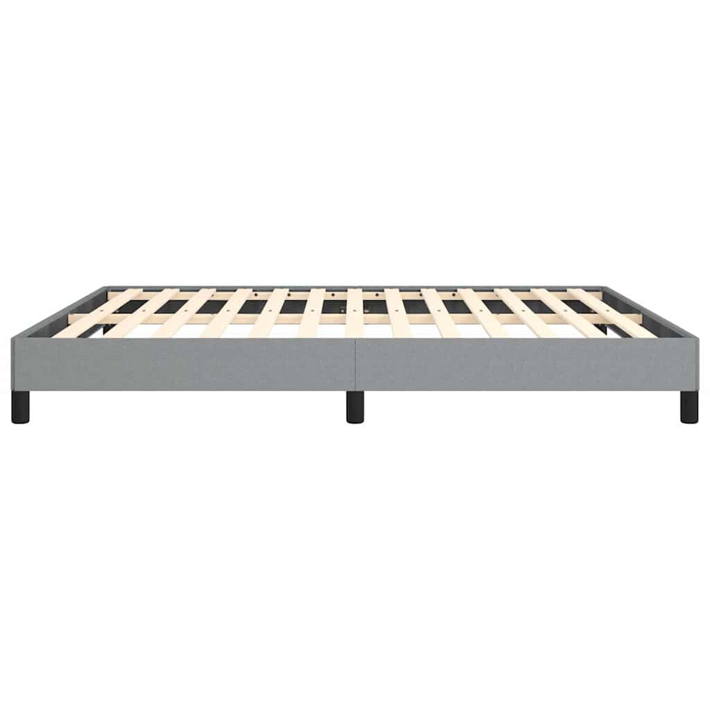 vidaXL Bed Frame without Mattress Light Grey 193x203 cm Fabric