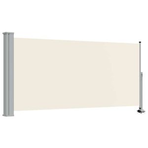 vidaXL Patio Retractable Side Awning 120 x 300 cm Cream