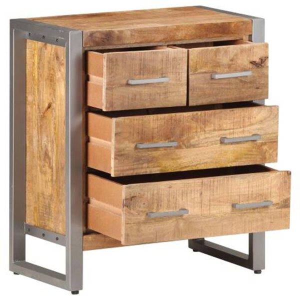 vidaXL Sideboard 60x35x70 cm Rough Mango Wood