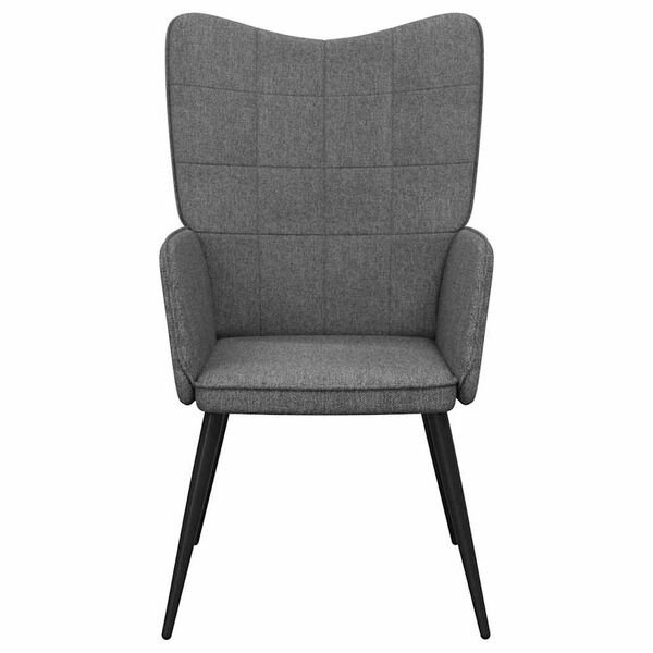 vidaXL Relaxing Chair Dark Grey Fabric
