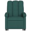 vidaXL Stand up Massage Recliner Chair Dark Green Fabric