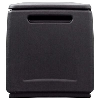 vidaXL Garden Storage Box 138x53x57 cm 330 L Dark Grey and Black