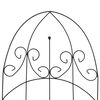vidaXL Plant Climbing Racks 3 pcs Black 40x100 cm Iron