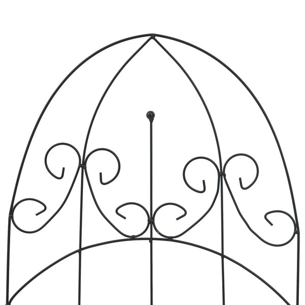 vidaXL Plant Climbing Racks 3 pcs Black 40x100 cm Iron