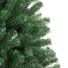 vidaXL Artificial Hinged Christmas Tree with Stand Green 210 cm
