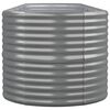 vidaXL Garden Raised Bed Galvanised Steel 368x80x68 cm Grey