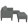 vidaXL Sofa Set 2 pcs Dark grey 173 x 131 x 67 cm Fabric