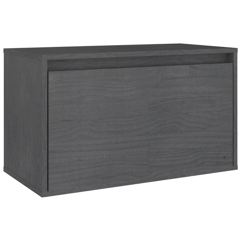 vidaXL TV Cabinets 6 pcs Grey Solid Wood Pine
