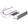 vidaXL 7 Piece Garden Lounge Set with Cushions Poly Rattan Dark Grey