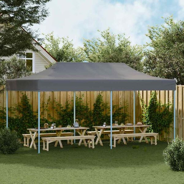 vidaXL Folding Pop-up Partytent 3x6 m Anthracite